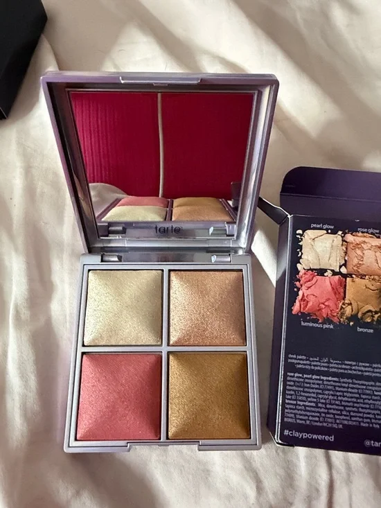 tarte Cheek Palette with Pearl Glow, Rose Glow, Luminous Pink, Bronze Shades - Picture 2 of 4